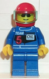 LEGO rac003 Racing Team 5, Red Helmet, Trans-Light Blue Visor