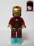 LEGO sh072a Iron Man Mark 42 Armor (Plain White Head)