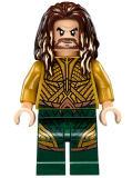 LEGO sh429 Aquaman - Dark Brown Long Hair (76085)