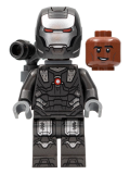 LEGO sh819 War Machine - Pearl Dark Gray and Silver Armor with Backpack