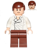 LEGO sw403 Han Solo, Reddish Brown Legs without Holster Pattern (9516)