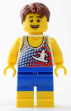LEGO twn335 Beach Tourist with Surfer Tank Top and Yellow Boots (31083)