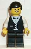 LEGO wtr001 Town Vest Formal - Waiter with Moustache