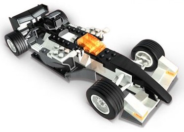 Bricker - Construction Toy by MEGABLOKS 3274 Race Car