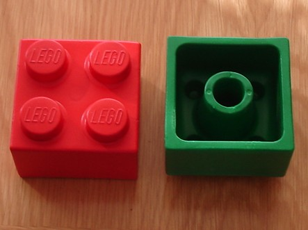 Bricker - Part LEGO - 29540 Brick, Soft 2 x 2