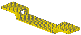 Lego® 2972 Eisenbahn Platte Wagenplatte Train Plate gelb yellow 6x34 Waggon