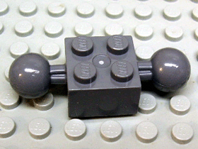 Lego 57908 Technic Brick Modified 2 x 2 with Balls Dark Gray 2x 
