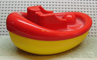 Bricker - Part LEGO - 71370c01 Primo Vehicle Boat Bathtime with Red Top