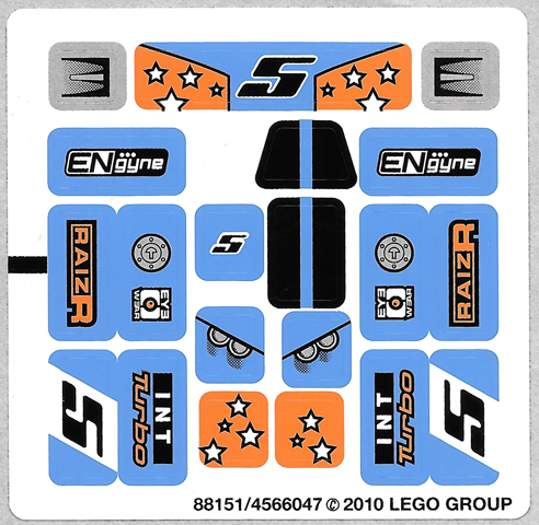 automat Grund sidde Bricker - Part LEGO - 8193stk01 Sticker for Set 8193 - (88151/4566047)