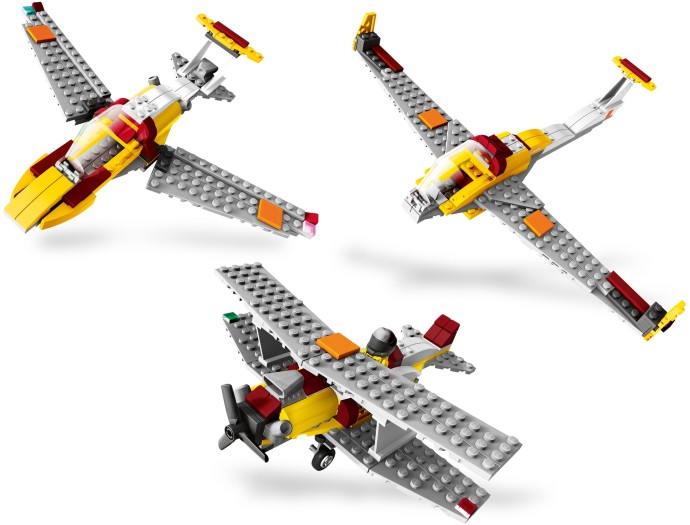 LEGO Plate Modified 2 x 2 Thin  Double Wheel Holder White Airplane Wheels Tires