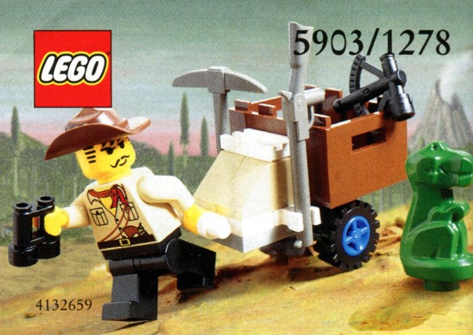 LEGO Desert Adventurers Johnny Thunder Minifigure ADV010 With Pistol for sale online