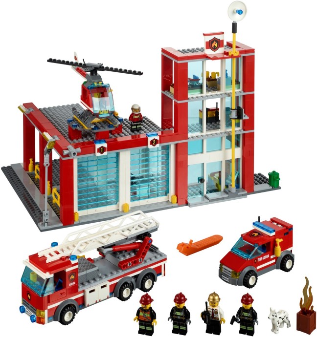 Lego Vintage Light Gray Garage Roller Door Section 4219 with Handle Fire Station