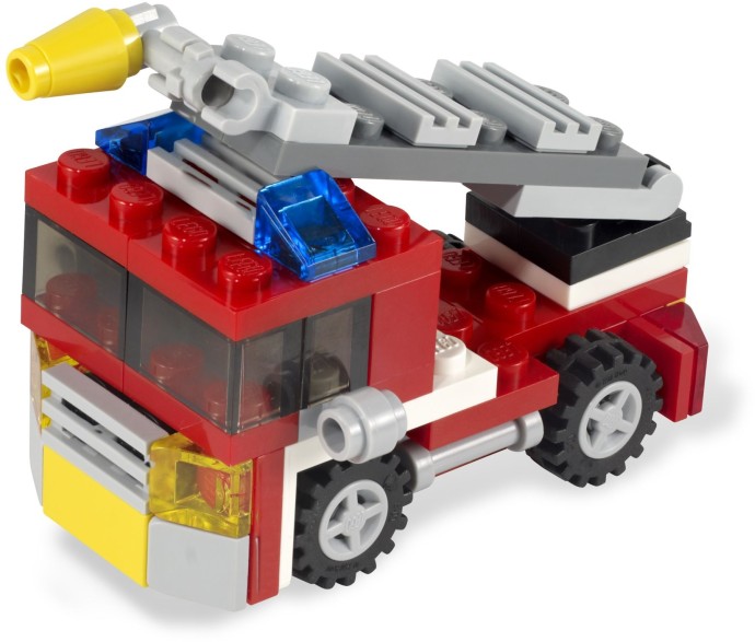 how to make a lego fire truck