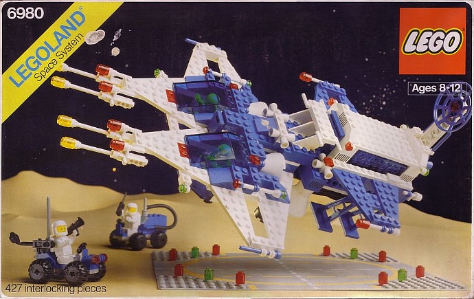 Slope Inverted 5 x 6 x 2 Ref 4228 Trans Set 6980 6929 LEGO Vintage Space