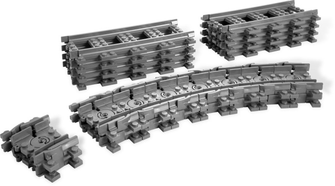 Bricker - Part LEGO - 53401 Train, Track Plastic (RC Trains) Straight