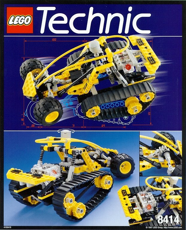 Two Lego Technic Black 34 Treads 680c01 w/Four White Hubs 32007 3804 Tank 