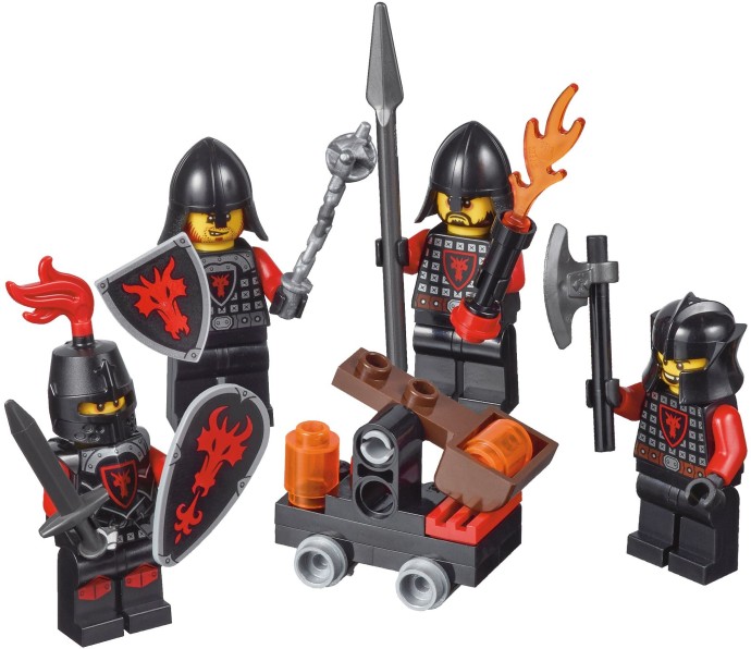 LEGO Minifigure BLACK Headgear Helmet Castle with Cheek Protection Angled
