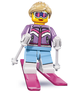LEGO Minifigure Hair MEDIUM DARK FLESH 87990 Female Girl Ponytail Swept Sideways 