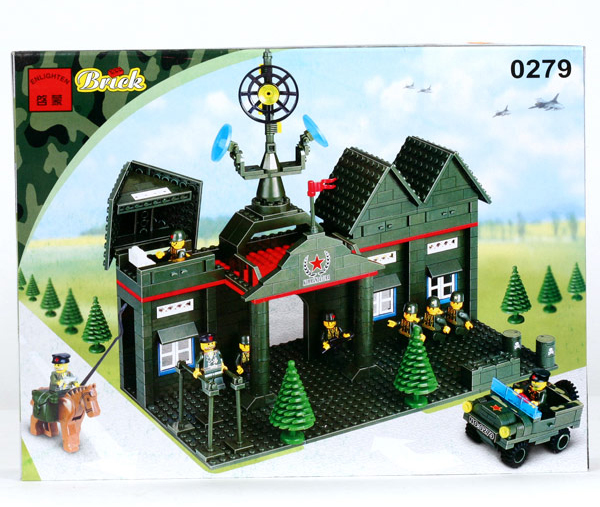 Bricker - Construction Toy by ENLIGHTEN (Brick) 279 Command Barrack
