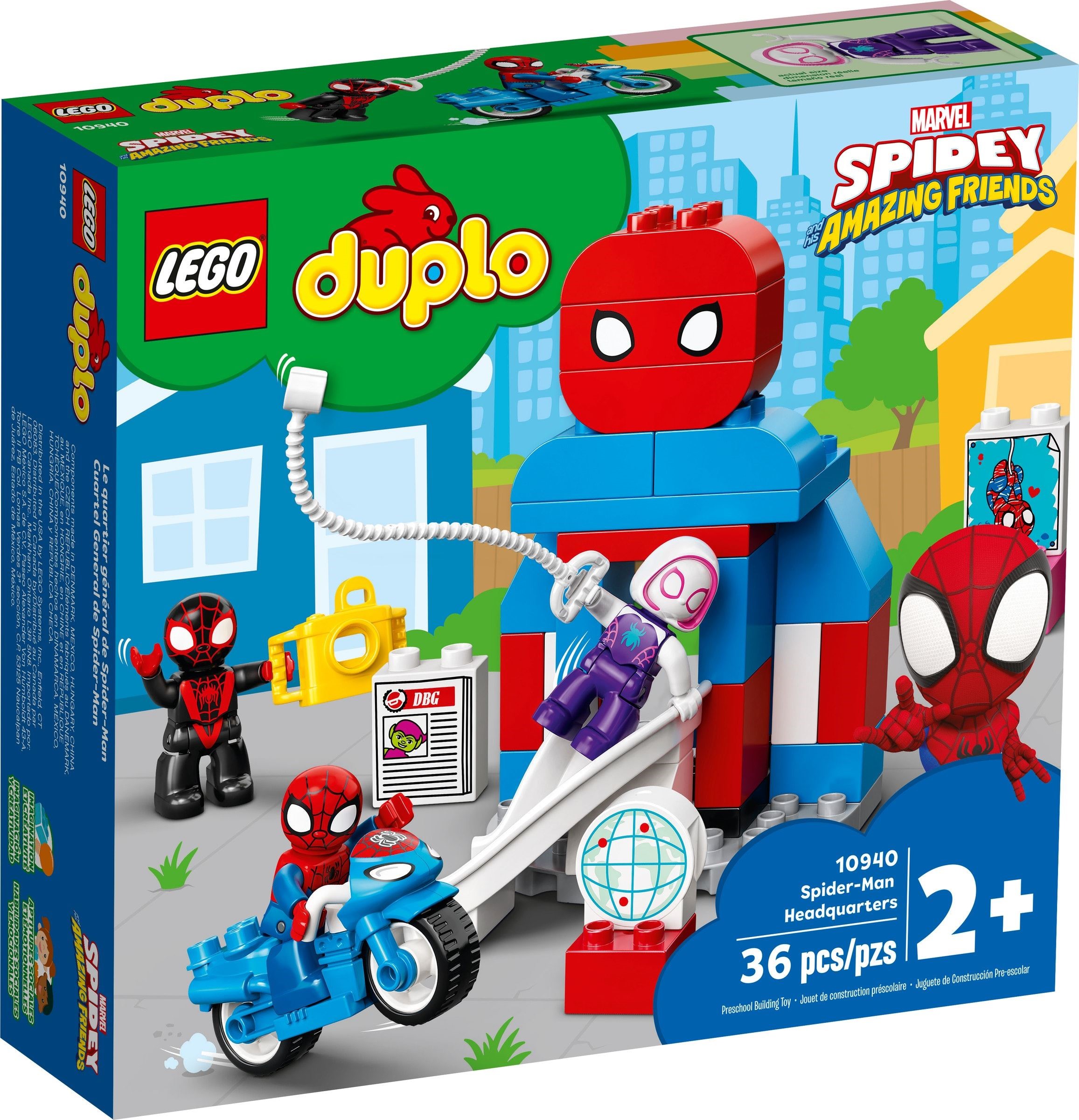 Bricker - Construction Toy by LEGO 10940 SpiderMan Headquarters