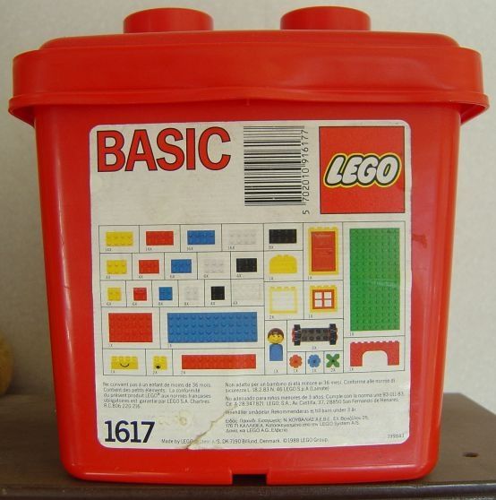 Bricker - Construction Toy by LEGO 1617 BASIC Building Set {Red Bucket}