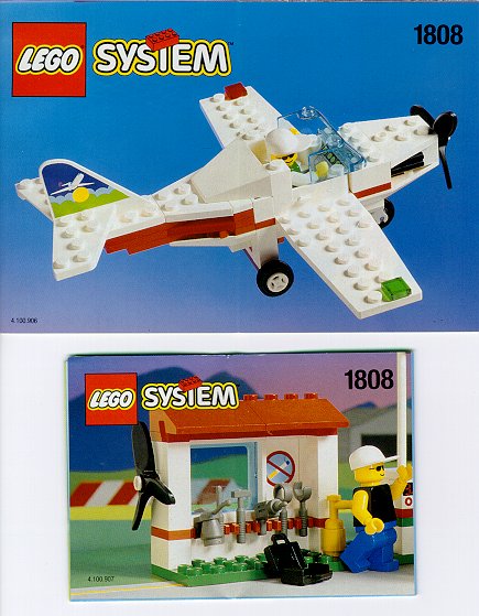 Bricker - Construction Toy by LEGO 1808 Airline Promotional Set: Plane with  Tools and Pump