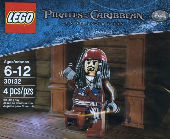 LEGO Pirates of the Caribbean , Jack Sparrow KEYCHAIN no TAG
