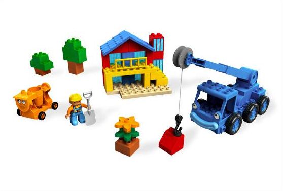 yellow Bob the Builder - "Dizzy" Lego Duplo Item Cement Mixer Base 