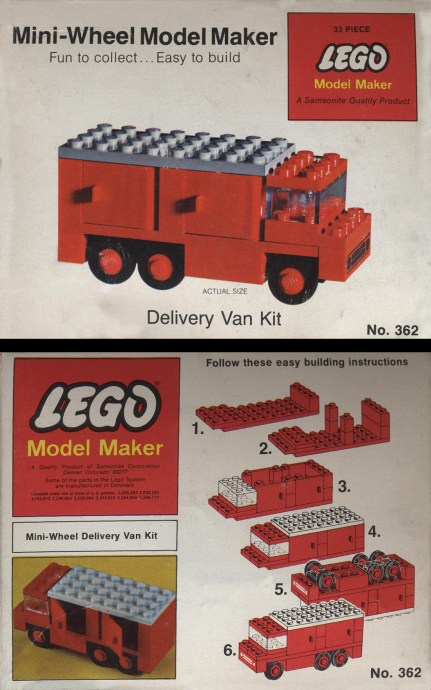 Bricker - Construction Toy by LEGO 362-2 Delivery Van