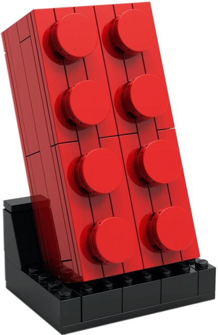 Bricker - Construction Toy by LEGO 5006085 Buildable 2x4 Red Brick