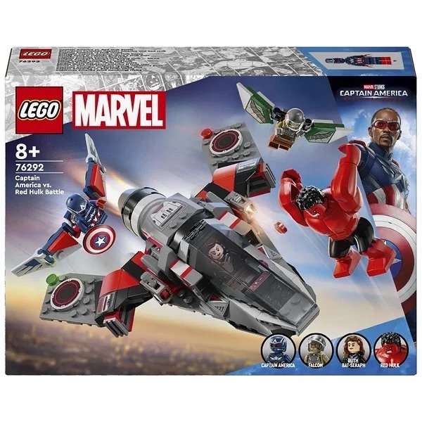 Bricker Construction Toy by LEGO 76292 Captain America vs Red Hulk Battle