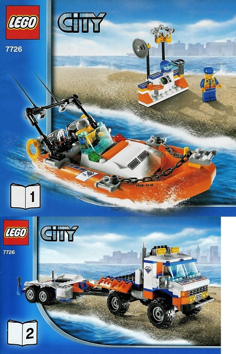 Bricker - Construction Toy by LEGO 7726 Coast Guard Truck with Speed Boat