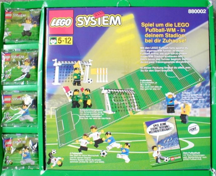 Ersatz Aufkleber/Sticker für LEGO Set 3309 Head Tribune 1998 LEGO Sports Soccer 