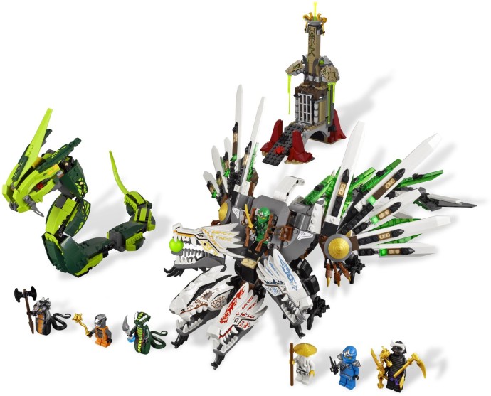 LEGO Green Techno Blade Weapon Trans Gold Chain Ninjago Axe Justice League  NEW!
