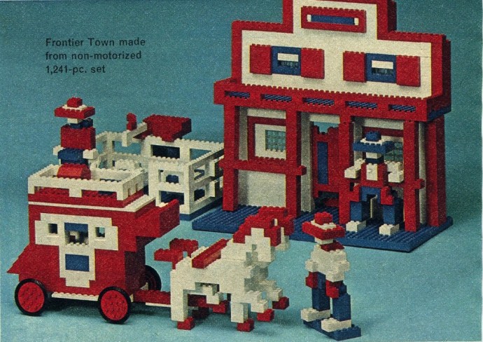 Bricker Construction Toy by LEGO SAMSONITE-3 1241 Piece Basic Set