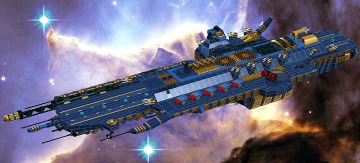 LEGO MOC - In a galaxy far, far away... - Heavy carrier 'M'an-Sertal'