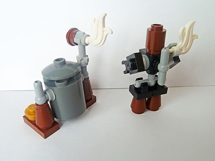 LEGO MOC - Steampunk Machine - Anakin's Pod Racer: Паровые роботы с другого ракурса.