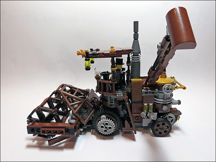 LEGO MOC - Steampunk Machine - Steampunk Harvester: Пых-пых-пых!