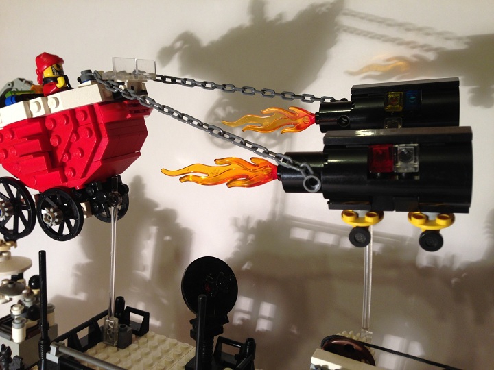 LEGO MOC - New Year's Brick 2014 - Новый 2014 LeGod: Реактивные двигатели работают на топливе Octan - официальном поставщике топлива для Деда Мороза! 