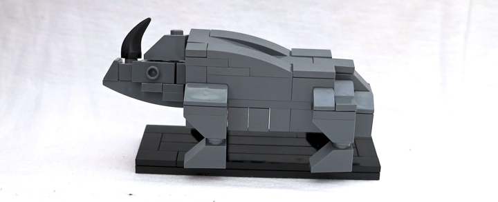 LEGO MOC - 16x16: Animals - Rhinoceros