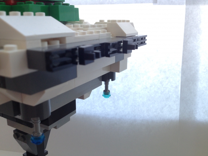 LEGO MOC - New Year's Brick 3015 - Новый год в облаках: Вид сзади.