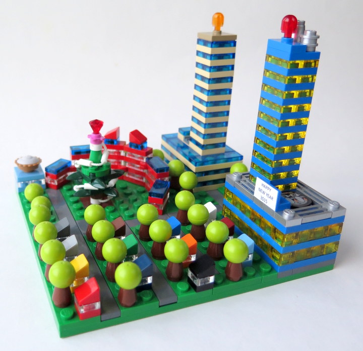 LEGO MOC - New Year's Brick 3015 - Микро новый год: Спальный райончик города N