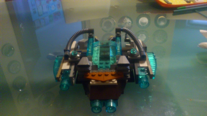 LEGO MOC - Submersibles - Подводный исследователь: Задняя часть, двигатели