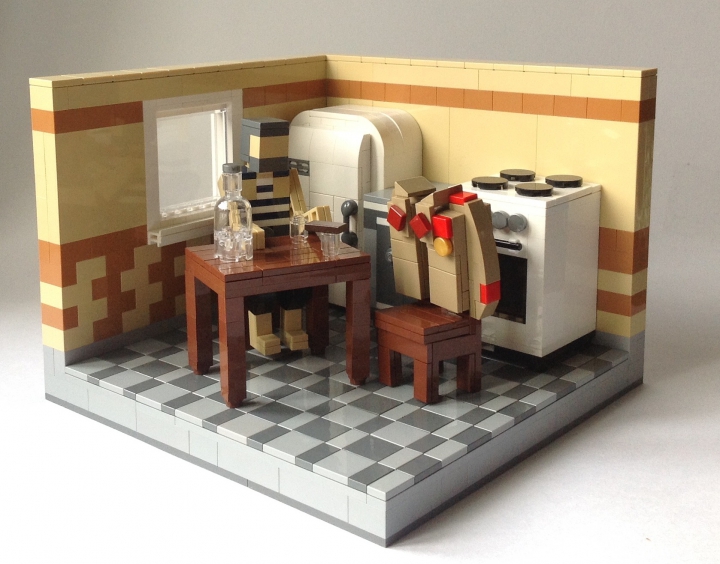 LEGO MOC - Joy and Sadness of Great Victory - Служили два товарища. Один на флоте, другой в пехоте. Версия.