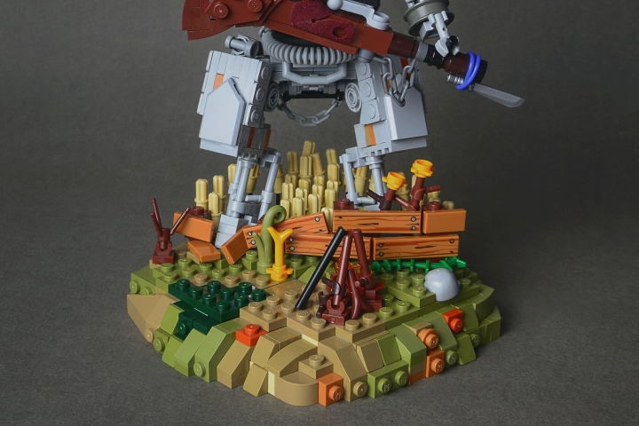 LEGO MOC - 16x16: Mech - Такой далекий 1920 год: Под закалкой суровой, под металлом, броней и обшивкой только пламень багровый, и солдат, офицеров нашивки