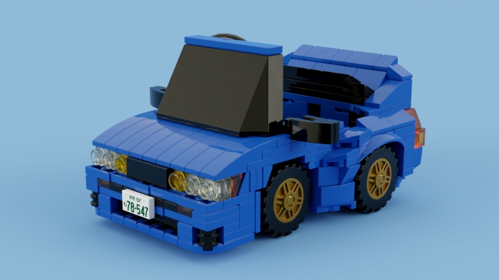 LEGO MOC - 16x16: Chibi - Impact Blue - быстрейшие на Усуи: </i>Позволю себе влезть посреди рассказа, чтобы вы не потерялись в том, кто есть кто и зачем это всё. <br><br />
Мако и Саюки - персонажи написанной и нарисованной Сюити Сигэно манги <a href='https://en.wikipedia.org/wiki/Initial_D'>Initial D</a> об уличных гонщиках, которая за своё долгое существование докатилась не только до одноимённого анимационного сериала, но и удостоилась экранизации ещё до того, как подобный тренд стал популярным среди голливудских режиссёров.<i>