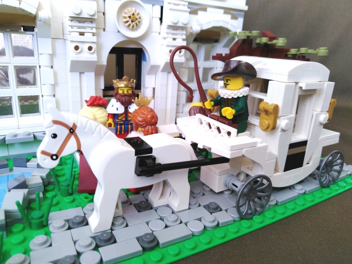 LEGO MOC - Младшая лига. Конкурс 'Средневековье'. - Прибытие в резиденцию