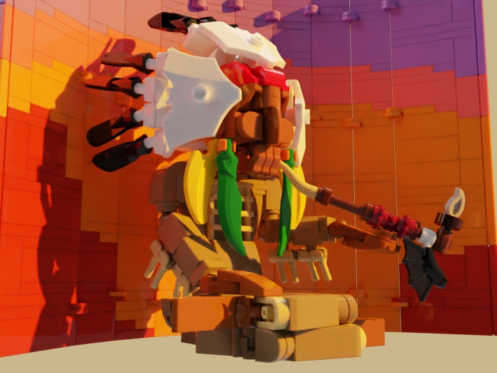 LEGO MOC - LEGO-contest 16x16: 'Western' - «— Закопаем топор войны, о бледнолицый брат мой, и раскурим же трубку мира»