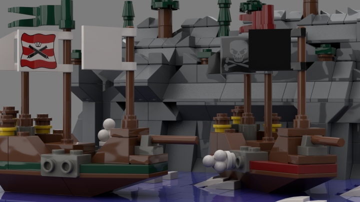 LEGO MOC - LEGO-contest 24x24: 'Pirates' - Морское сражение