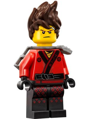 Bricker - LEGO Minifigure - njo317 Kai - Hair, Flat Silver Katana Holder,  The LEGO Ninjago Movie (70617)